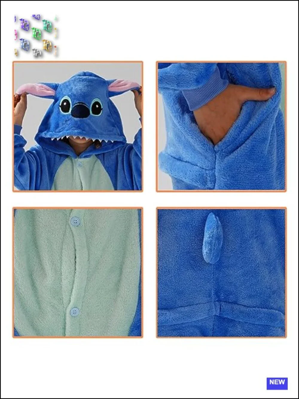 Unisex Flannel Onesie Pajamas with Animal Hood